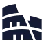 Colosseum icon with solid sharp style