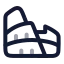 Colosseum icon with twotone rounded style