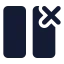 Columndelete icon with solid standard style