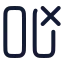 Columndelete icon with stroke rounded style