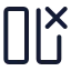 Columndelete icon with stroke standard style