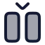 Columninsert icon with duotone rounded style