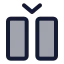 Columninsert icon with duotone standard style