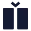 Columninsert icon with solid sharp style