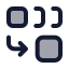 Combine icon with duotone standard style