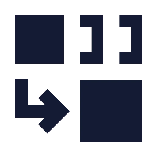 Combine Icon in Solid Sharp style