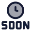 Comingsoon icon with duotone standard style