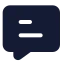 Comment icon with solid standard style