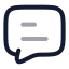 Comment icon with twotone rounded style
