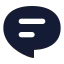 Comment icon with solid sharp style