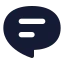 Comment icon with solid standard style