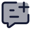 Commentadd icon with duotone standard style