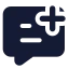 Commentadd icon with solid standard style