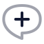 Commentadd icon with twotone rounded style