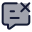 Commentremove icon with duotone standard style