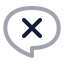 Commentremove icon with twotone rounded style