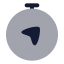 Compass icon with bulk rounded style