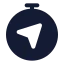 Compass icon with stroke standard style