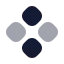 Component icon with bulk rounded style