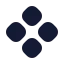 Component icon with solid rounded style