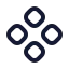 Component icon with stroke rounded style