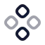 Component icon with twotone rounded style