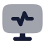 Computeractivity icon with bulk rounded style