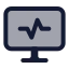 Computeractivity icon with duotone standard style
