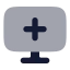 Computeradd icon with bulk rounded style
