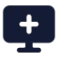 Computeradd icon with solid standard style