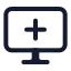 Computeradd icon with stroke standard style