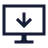 Computer Arrow Down icon preview