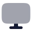 Computer icon with bulk rounded style