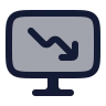 Computer Chart Down icon preview