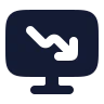 Computer Chart Down icon preview