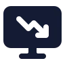 Computer Chart Down icon preview