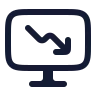Computer Chart Down icon preview