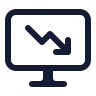 Computer Chart Down icon preview