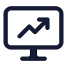 Computer Chart Up icon preview
