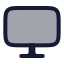 Computer icon with duotone rounded style