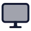 Computer icon with duotone standard style