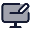 Computerprogramming icon with duotone standard style