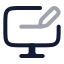 Computerprogramming icon with twotone rounded style