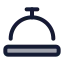 Conciergebell icon with duotone rounded style