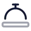 Conciergebell icon with twotone rounded style