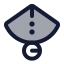 Cone icon with duotone standard style