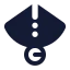 Cone icon with solid standard style