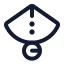 Cone icon with stroke standard style