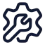 Configuration icon with stroke rounded style