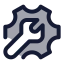 Configuration icon with duotone standard style